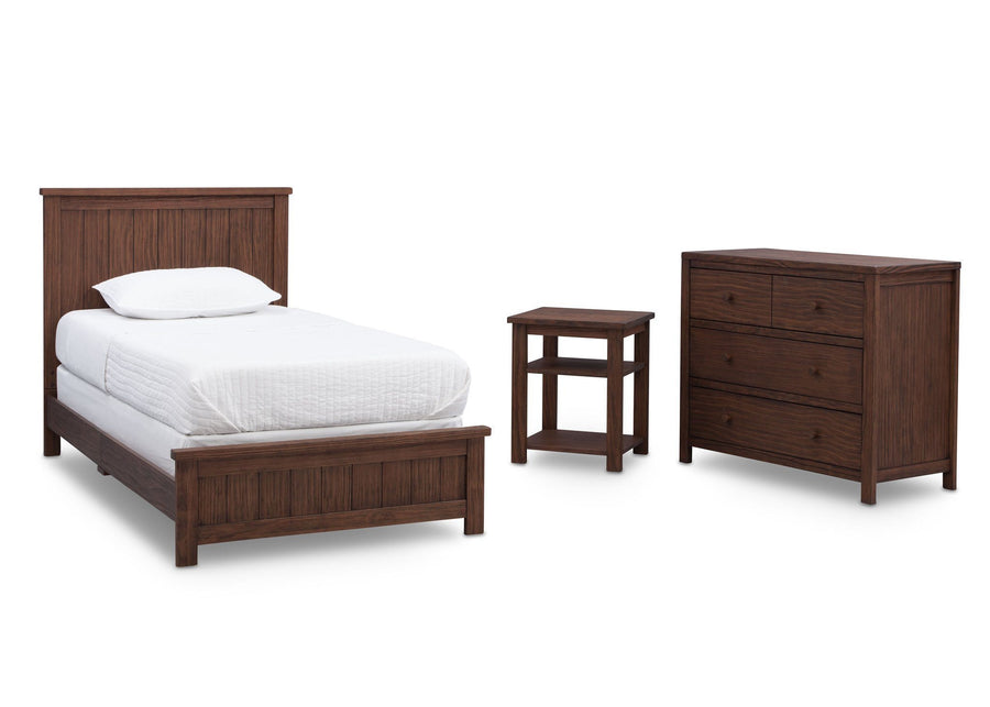 Mason Twin Bed Rustic Oak (229)  6-Mason Twin Bed