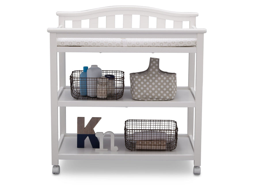 Delta Children Bianca White (130) Independence Changing Table Front View b2b 10-Independence Changing Table