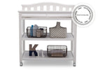 Delta Children Bianca White 130 Independence Changing Table Front View b2b 9-Independence Changing Table