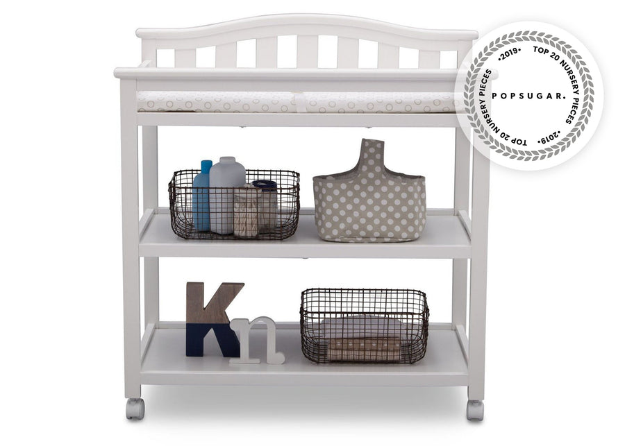 Delta Children Bianca White 130 Independence Changing Table Front View b2b 9-Independence Changing Table