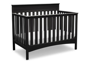 Delta Children Black (001) Fabio 4-in-1 Crib, Right View a2a 5-Fabio 4-in-1 Crib