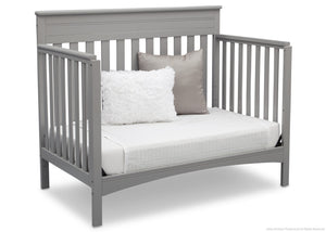Delta Children Grey (026) Fabio 4-in-1 Crib Side View, Day Bed Conversion c5c 12-Fabio 4-in-1 Crib