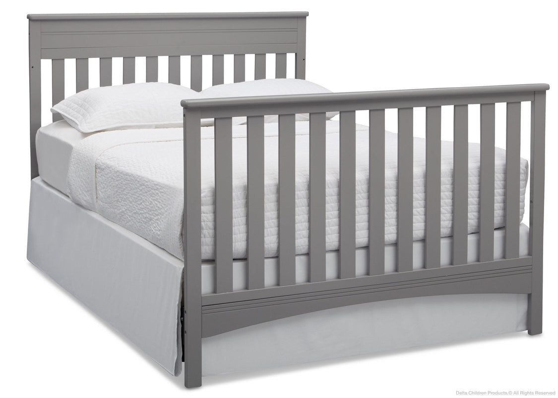 Delta Children Grey (026) Fabio 4-in-1 Crib, Full-Size Bed Conversion c6c