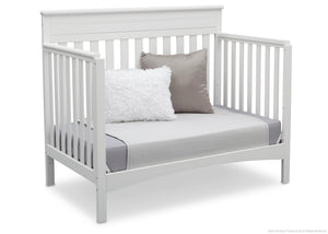 Delta Children Bianca (130) Fabio 4-in-1 Crib Side View, Day Bed Conversion b5b 19-Fabio 4-in-1 Crib