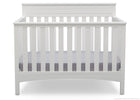 Delta Children Bianca (130) Fabio 4-in-1 Crib Front View, Crib Bed Conversion b2b 13-Fabio 4-in-1 Crib