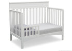 Delta Children Bianca (130) Fabio 4-in-1 Crib Side View, Toddler Bed Conversion with Toddler Guardrail b4b 15-Fabio 4-in-1 Crib