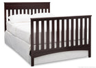 Delta Children Dark Chocolate (207) Fabio 4-in-1 Crib Side View, Full-Size Conversion d6d 22-Fabio 4-in-1 Crib