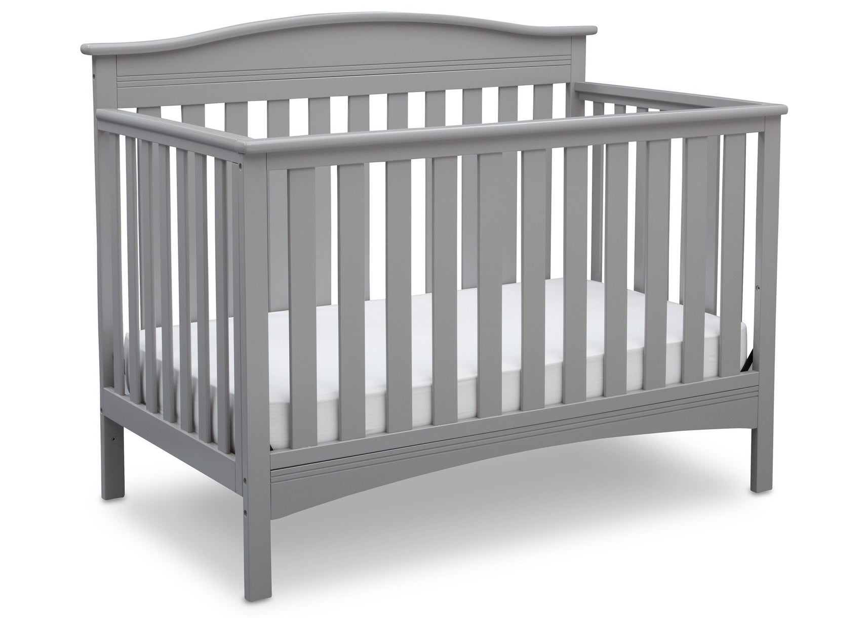 Delta Children Grey (026) Bakerton 4-in-1 Crib Side View a2a