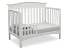 Delta Children Bianca (130) Bakerton 4-in-1 Crib Toddler Bed Conversion Side View b4b 8-Bakerton 4-in-1 Crib
