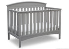 Delta Children Grey (026) Abby 4-in-1 Crib Side View a3a 2-Abby 4-in-1 Convertible Crib