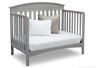 Delta Children Grey (026) Abby 4-in-1 Crib Daybed Conversion Side View a4a 4-Abby 4-in-1 Convertible Crib