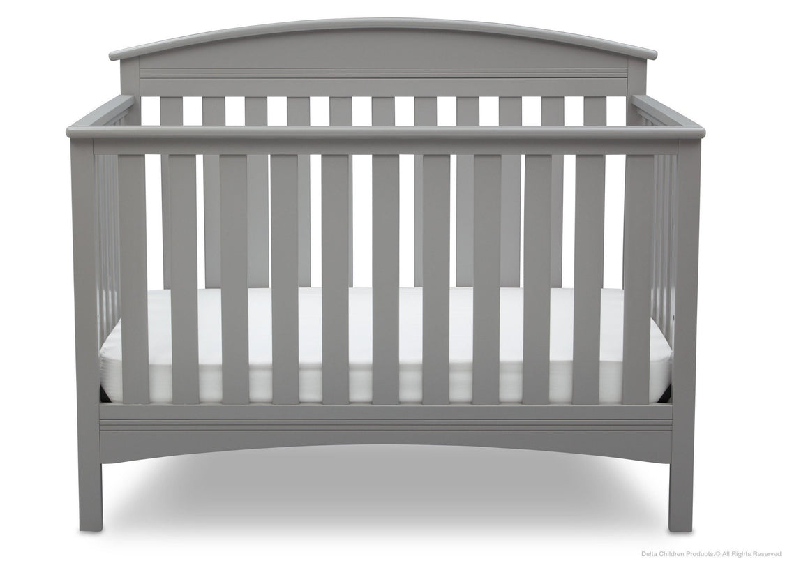 Delta Children Grey (026) Abby 4-in-1 Crib Front View a2a