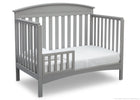 Delta Children Grey (026) Abby 4-in-1 Crib Toddler Bed Conversion Side View a3a 3-Abby 4-in-1 Convertible Crib