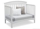 Delta Children Bianca White (130) Abby 4-in-1 Crib Daybed Conversion Side View b4b 11-Abby 4-in-1 Convertible Crib
