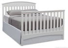 Delta Children Bianca White (130) Abby 4-in-1 Crib Full Bed Conversion with Footboard b5b 12-Abby 4-in-1 Convertible Crib