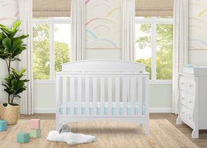 Bianca White (130) 540360-130 0-Abby 4-in-1 Convertible Crib