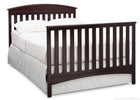 Delta Children Dark Chocolate (207) Abby 4-in-1 Crib Full Bed Conversion with Footboard c6c 17-Abby 4-in-1 Convertible Crib