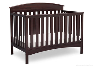 Delta Children Dark Chocolate (207) Abby 4-in-1 Crib Side View c3c 15-Abby 4-in-1 Convertible Crib