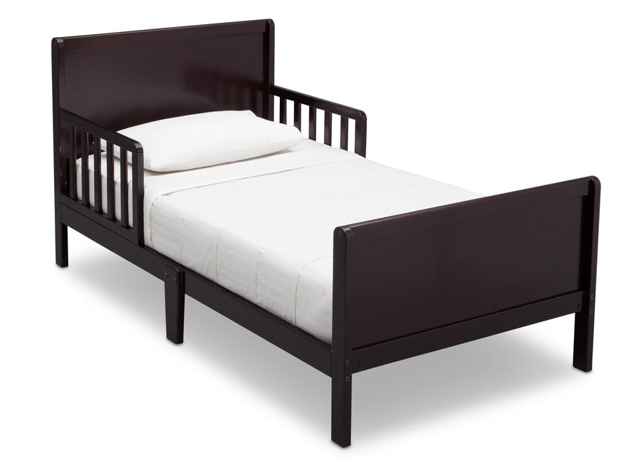 Delta Children Fancy Toddler Bed, Dark Chocolate (207), Right View, c2c 3-Fancy Toddler Bed