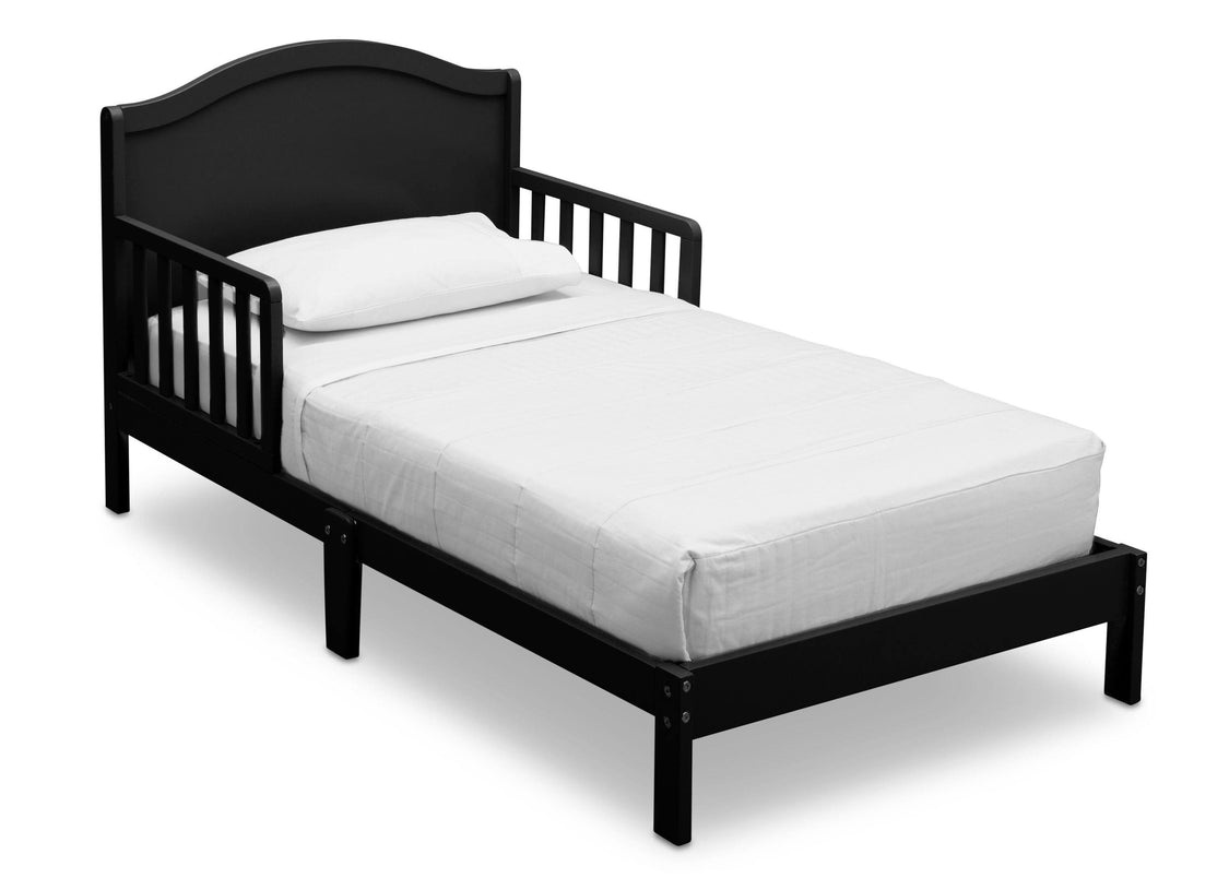 Delta Children Baker Toddler Bed, Black (001), Right View, d2d