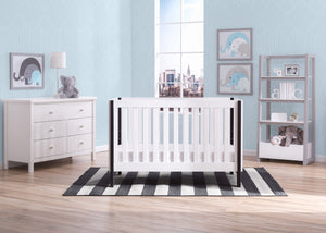 Delta Children Bianca with Ebony (149) Bellevue 3-in-1 Crib, Room Shot a1a 8-Bellevue 3-in-1 Crib