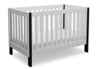 Delta Children Bianca with Ebony (149) Bellevue 3-in-1 Crib, Angled Crib View a4a 1-Bellevue 3-in-1 Crib