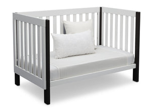 Delta Children Bianca with Ebony (149) Bellevue 3-in-1 Crib, Daybed Conversion a7a 6-Bellevue 3-in-1 Crib