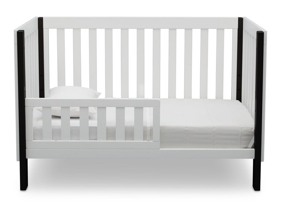 Delta Children Bianca with Ebony (149) Bellevue 3-in-1 Crib, Toddler Bed Front View 4-Bellevue 3-in-1 Crib