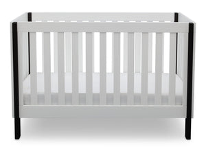 Delta Children Bianca with Ebony (149) Bellevue 3-in-1 Crib, Front Crib View a3a 3-Bellevue 3-in-1 Crib