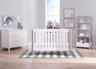Delta Children Bianca with Grey (166) Bellevue 3-in-1 Crib, Room Shot b1b 14-Bellevue 3-in-1 Crib