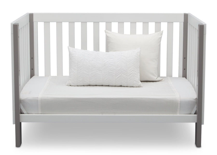 Delta Children Bianca with Grey (166) Bellevue 3-in-1 Crib, Daybed Front View  13-Bellevue 3-in-1 Crib