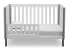 Delta Children Bianca with Grey (166) Bellevue 3-in-1 Crib, Toddler Bed Front View  11-Bellevue 3-in-1 Crib
