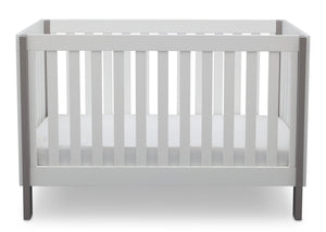Delta Children Bianca with Grey (166) Bellevue 3-in-1 Crib, Front Crib View b3b 10-Bellevue 3-in-1 Crib
