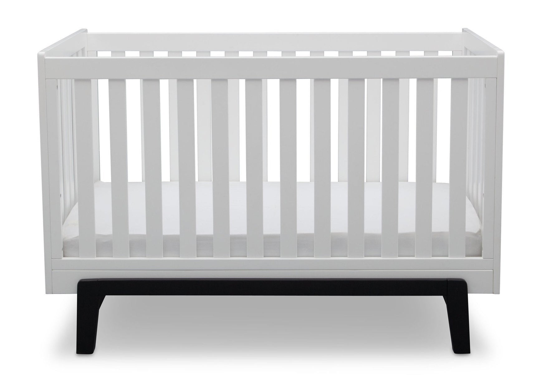 Delta Children Bianca White with Ebony (149) Aster 3-in-1 Crib, Straight Crib View a3a