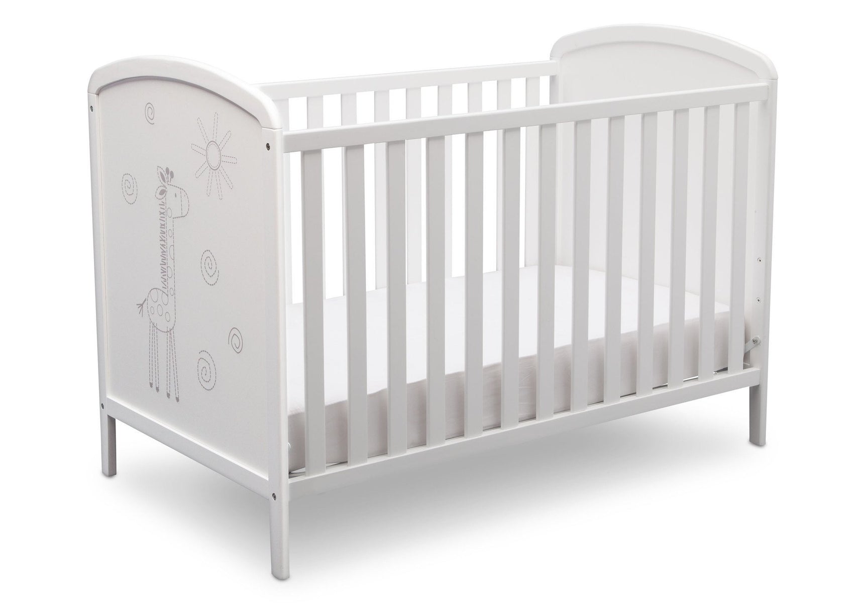 Delta Children, Bianca With Animal Motif (1303), Modbaby 3-in-1 Crib, angled silo, a4a