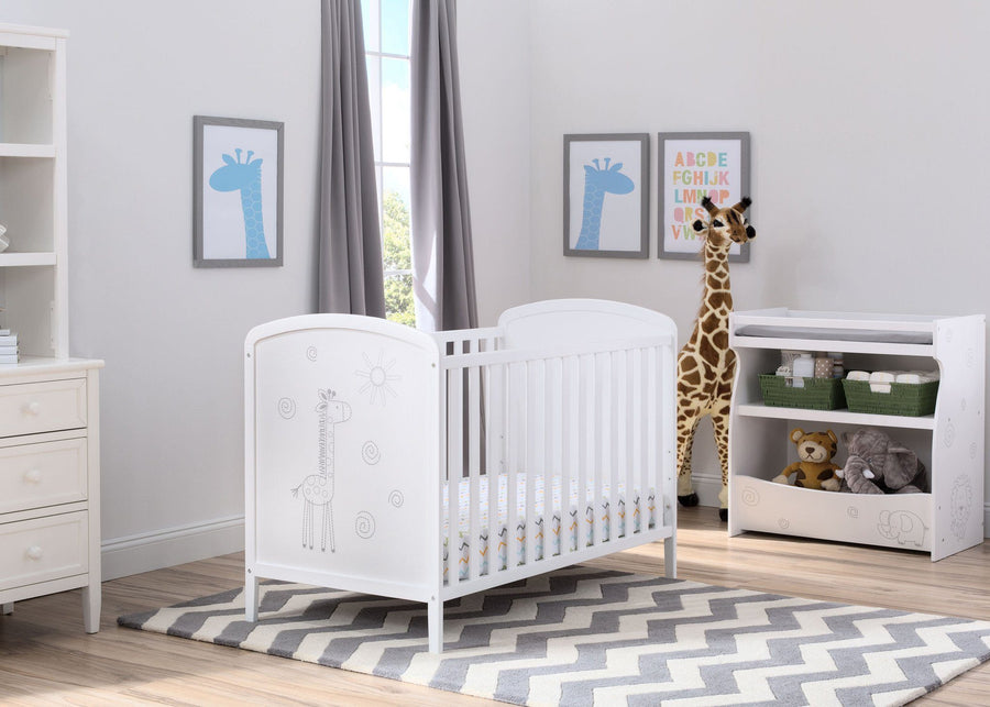 Delta Children, Bianca With Animal Motif (1303), Modbaby 3-in-1 Crib, room shot, 1a1 7-Modbaby 3-in-1 Crib