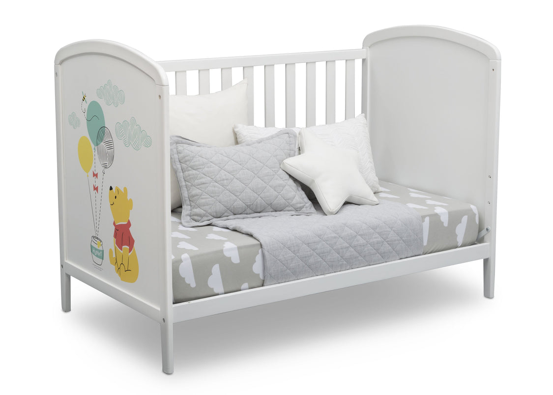 Delta Children Bianca White with Pooh (1301) Disney Winnie The Pooh 3-in-1 Convertible Baby Crib by Delta Children, Daybed View a5a