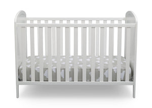 Delta Children Bianca White with Pooh (1301) Disney Winnie The Pooh 3-in-1 Convertible Baby Crib by Delta Children, Front Crib View a2a 2-Disney Winnie The Pooh 3-in-1 Convertible Crib
