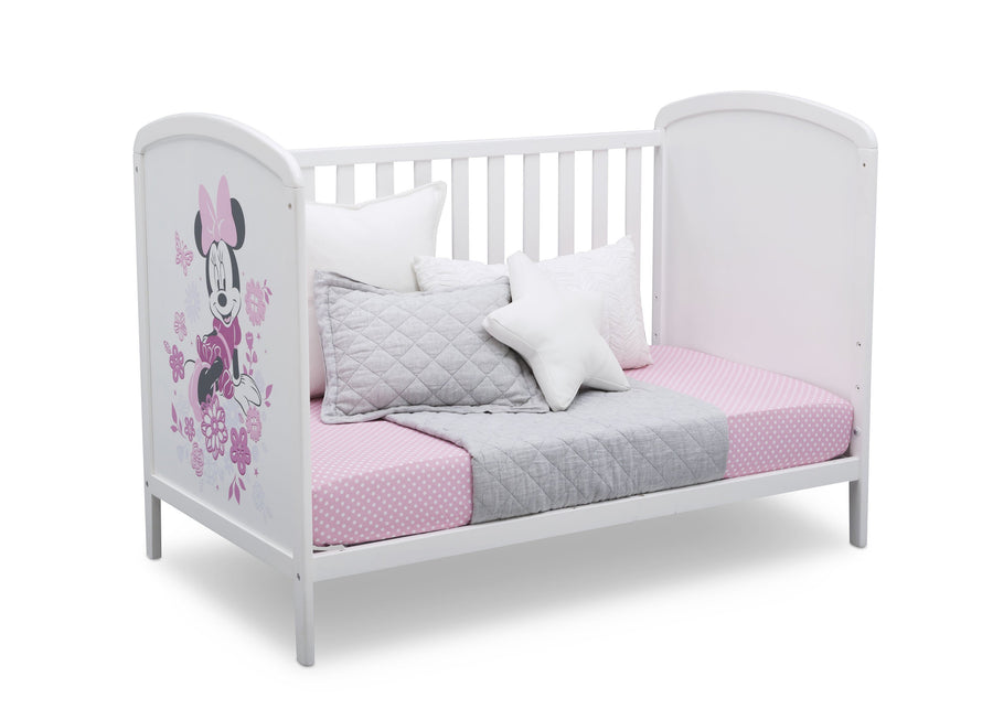 Bianca White with Minnie (1302) 542330-1302 5-Disney Minnie Mouse 3-in-1 Convertible Baby Crib