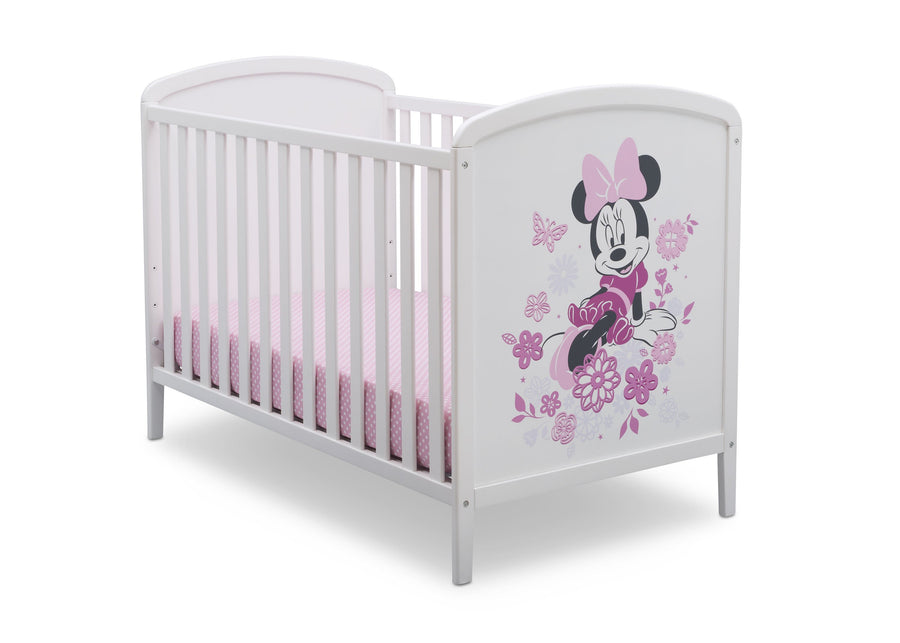 Bianca White with Minnie (1302) 542330-1302 6-Disney Minnie Mouse 3-in-1 Convertible Baby Crib