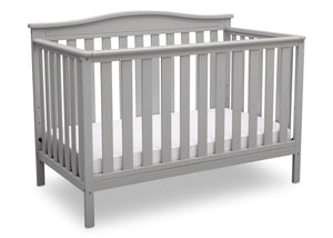 Delta Children Grey (026) Independence 4-in-1 Convertible Crib, Angled Crib View a3a 4-Independence 4-in-1 Convertible Crib