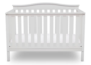 Delta Children Bianca White (130) Independence 4-in-1 Convertible Crib, Straight Crib View b3b 14-Independence 4-in-1 Convertible Crib