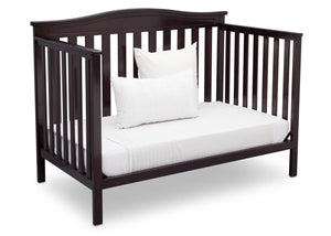 Delta Children Dark Chocolate (207) Independence 4-in-1 Convertible Crib, Daybed Conversion c6c 18-Independence 4-in-1 Convertible Crib