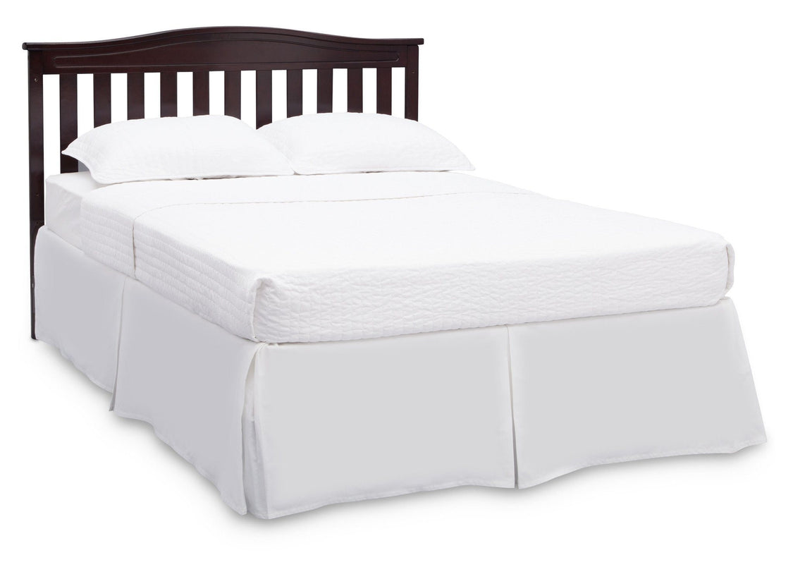 Delta Children Dark Chocolate (207) Independence 4-in-1 Convertible Crib, Full Size Bed Conversion c7c