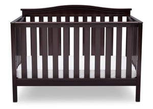 Delta Children Dark Chocolate (207) Independence 4-in-1 Convertible Crib, Straight Crib View c3c 20-Independence 4-in-1 Convertible Crib