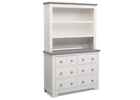 Delta Children Bianca with Rustic Haze (136) Providence 6 Drawer Dresser, with Bookcase/Hutch b5b 8-Providence 6 Drawer Dresser