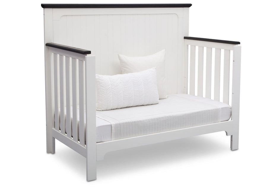 Delta Children Bianca with Rustic Ebony (135) Providence 4-in-1 Crib, Daybed Conversion a6a 5-Providence 4-in-1 Crib