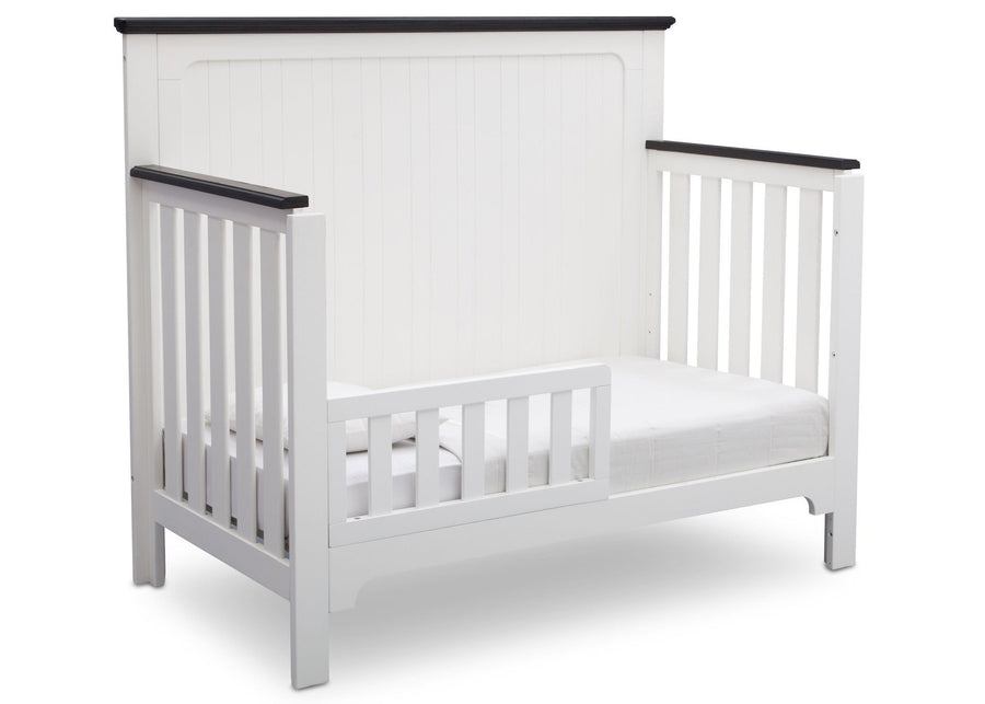 Delta Children Bianca with Rustic Ebony (135) Providence 4-in-1 Crib, Toddler Bed Conversion a5a 4-Providence 4-in-1 Crib