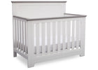 Delta Children Bianca with Rustic Haze (136) Providence 4-in-1 Crib, Angled View b4b 9-Providence 4-in-1 Crib