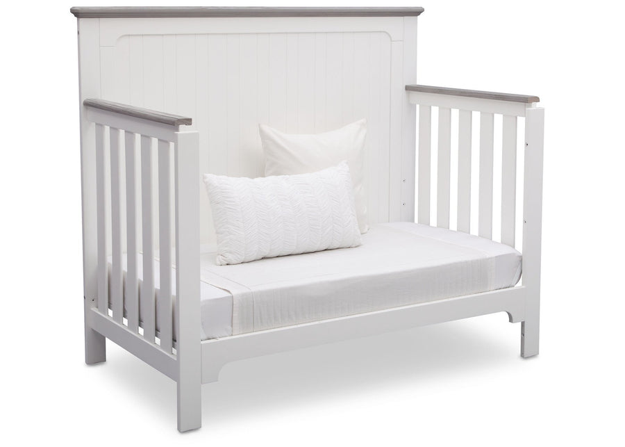 Delta Children Bianca with Rustic Haze (136) Providence 4-in-1 Crib, Daybed Conversion b6b 11-Providence 4-in-1 Crib